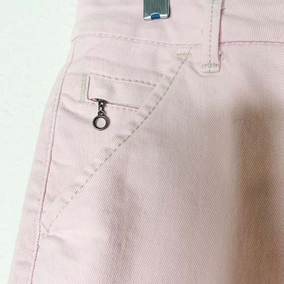 Levi’s Strauss Signature Pink Cropped Denim Pants Buckle Detail Women’s Size 10 - Picture 6 of 12